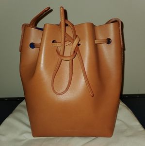 Mansur Gavriel mini bucket bag in camello